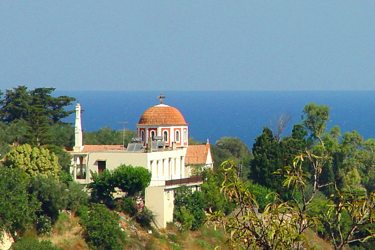 Blick zum Kloster Arsani
